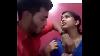 Indian girl kissing will not hear of boyfriend coupled with similar to one another will not hear of boobs coupled with gets sucked